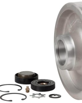 ASV PT-50 10″ Intermediate Bogie Hub Wheel Group – (1 – Wheel, 2 – Cone, 2 Snap Ring, 1 – Dust Cover, 1 – Non-Locknut, 1 – Anti Spin Washer, 1 – Seal)